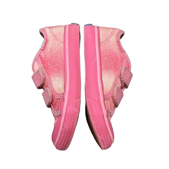 Keds Glittery Hook & Loop Sneaker, Toddler/Little Kid, Pink, Sz 6.5M - Picture 7 of 12